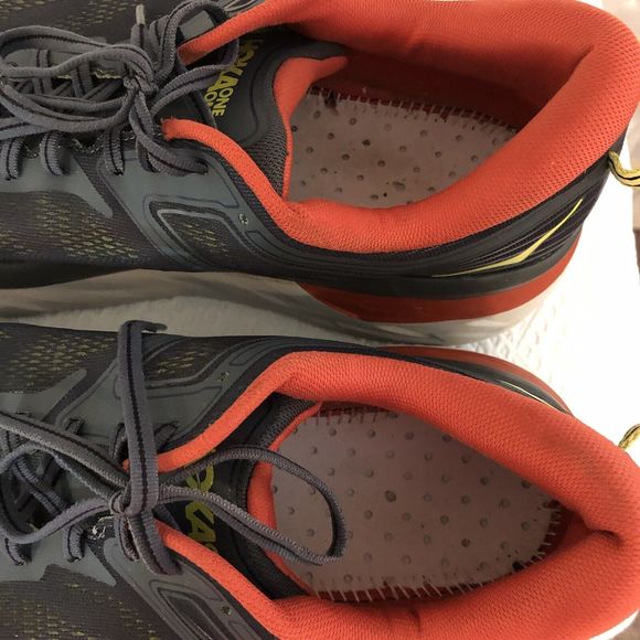 Hoka One One BONDI 7 Mens 13EE 2E Dark Grey Running Sneakers Shoes *No INSOLES* - Picture 6 of 11